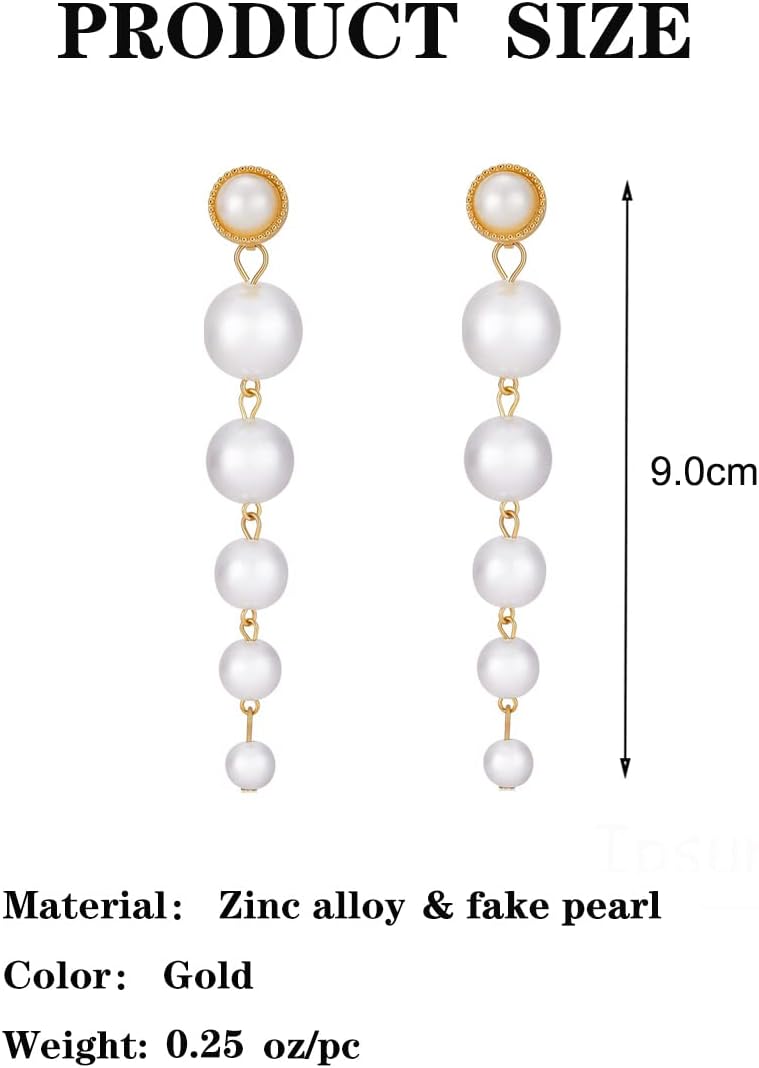 OCCFAE Store Metal Clip On Earrings for Women Non Pierced Dangle Drop Earrings Multiple Styles - Image 4